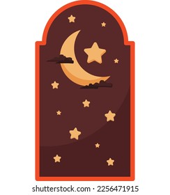 Islamic ramadan element collections in flat illustration simple fun and elegant vector design