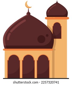 Islamic ramadan element collections in flat illustration simple fun and elegant vector design