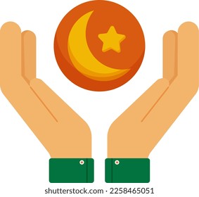Colecciones de elementos de ramadán islámico en ilustraciones planas simple diversión y elegante diseño vectorial