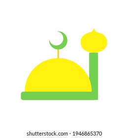 islamic ramadan flat icon vector illustration logo for many purpose