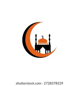 Ícone islâmico do Ramadã, ilustração de log