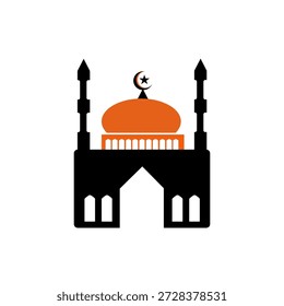 Ícone islâmico do Ramadã, ilustração de log