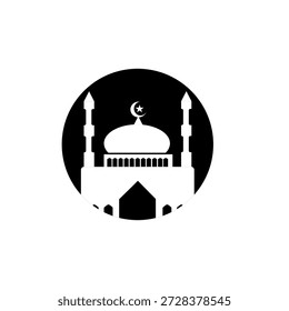 Ícone islâmico do Ramadã, ilustração de log