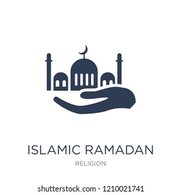 Islamic Ramadan icon. Trendy flat vector Islamic Ramadan icon on white background from Religion collection, vector illustration can be use for web and mobile, eps10