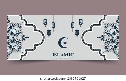 diseño de tarjetas islámicas ramadan kareem