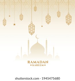 islamic ramadan kareem eid greeting card design
