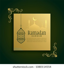 islamic ramadan kareem greeting decoration