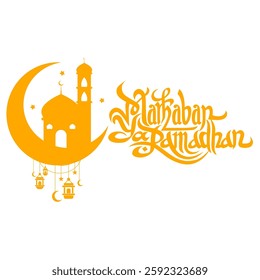 islamic ramadan mosque vector illustration