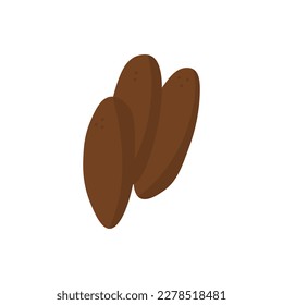 Islamic Ramadan sweet dates isolated illustration. Iftar concept.