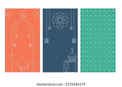 Hintergrundvorlage für islamische oder Ramadan-Themenkarten. Design-Elemente aus dem Nahen Osten.