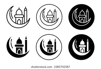 Icono de vector de Ramadán islámico