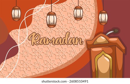 islamic ramadhan celebration background design