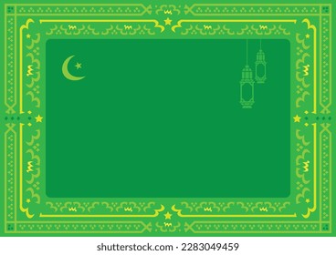 islamic ramadhan kareem big background green theme 