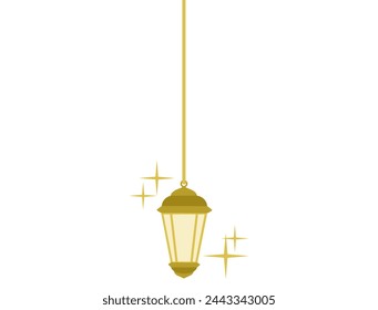 Ramadán islámico Mubarak Fondo de la linterna