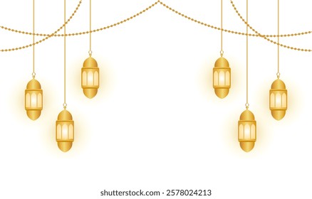 Islamic Ramadhan Mubarak Lantern Background