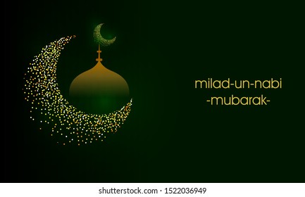 Islamic religion festival of milad un nabi mubarak background