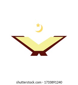 islamic religion illustration logo vector