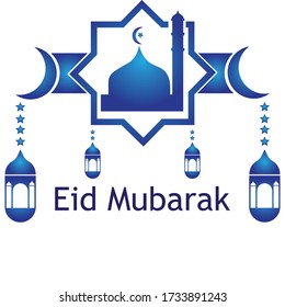 islamic religion illustration logo vector