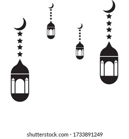 islamic religion illustration logo vector