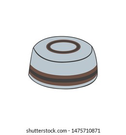 Islamic religious cap on white background. - Vector 