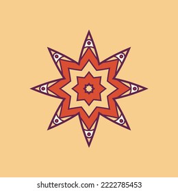 Islamic round motifs flower mandala vector design illustration. Luxury ornamental Arab oriental patterns for the background