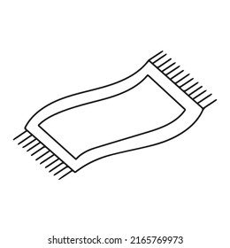 Islamic Rug doodles element design. popular abstract line doodles