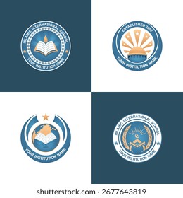 Design vetorial do logotipo da escola islâmica