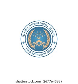Diseño de Vector de logotipo de escuela islámica