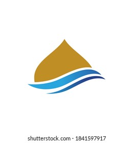 
islamic school Vector icon design illustration Template