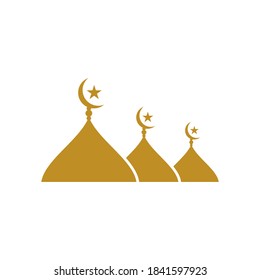 
islamic school Vector icon design illustration Template