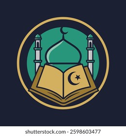 Islamic School Vector Icon Design