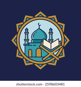 Islamic School Vector Icon Design