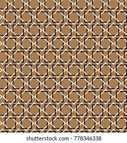 Islamic seamless art style pattern. Eight-pointed star symbol for design
