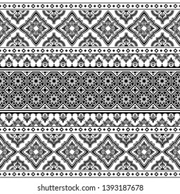 Islamic seamless ethnic pattern design. vector illustration. Aztec design. Persian Design