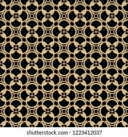 Islamic seamless geometrical pattern. East design of royal wall-paper. Vector illustration.