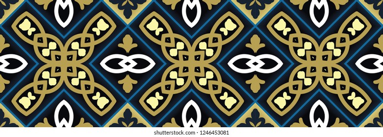 Islamic seamless oriental vintage pattern, Abstract vector seamless ornament. Can be used for wallpaper, web design, wedding cards, textile print