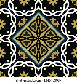 Islamic seamless oriental vintage pattern, Abstract vector seamless ornament. Can be used for wallpaper, web design, wedding cards, textile print