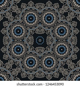 Islamic seamless oriental vintage pattern, Abstract vector seamless ornament. Can be used for wallpaper, web design, wedding cards, textile print