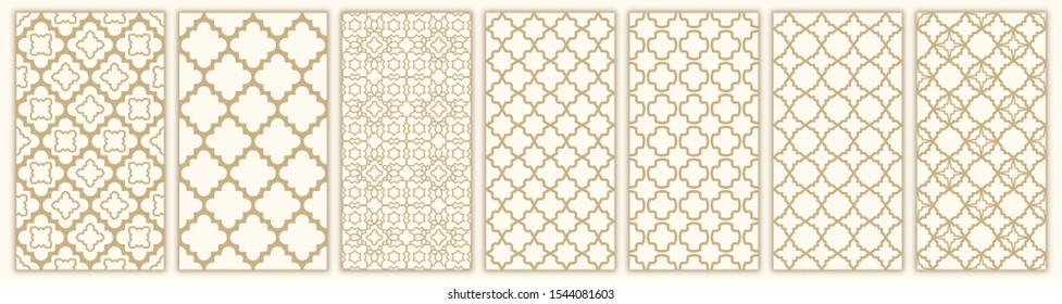 Islamic Seamless Pattern With Arabic And Islamic Ornament Big Set