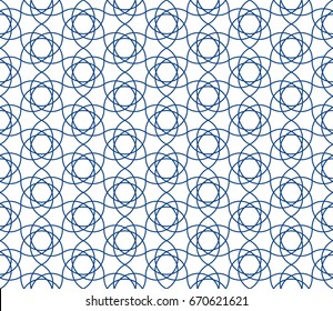 Islamic seamless pattern. Arabic ornament. Tile vector backdrop.