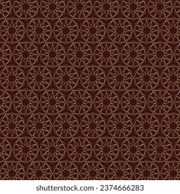 Islamic seamless pattern. Seamless pattern in authentic arabian style. Vector illustration. Repeating gold arabesque background.
