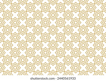 Islamic Seamless Pattern Design - Editable Vector : Suitable for Islamic Theme and Other Graphic Related Assets.