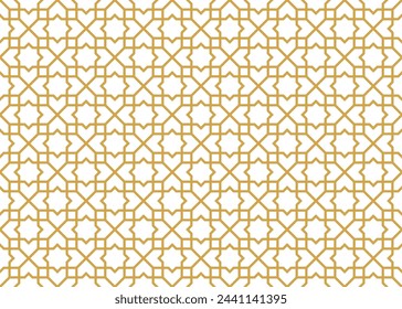 Islamic Seamless Pattern Design - Editable Vector : Suitable for Islamic Theme and Other Graphic Related Assets.