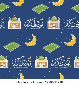 Islamic seamless pattern for eid al fitr or Ramadan