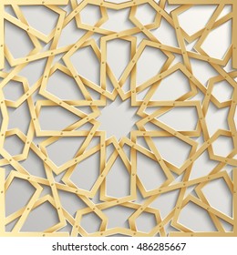 Islamic seamless pattern with stars. Vector background