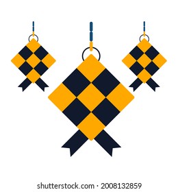 Ilustración de forma islámica. Bien utilizado para el diseño islámico, etiqueta, signo, etiqueta, etc. Color editable y cambiable. Diseño minimalista y sencillo.