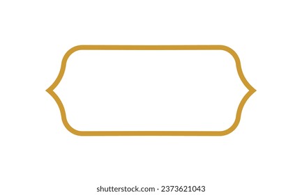 Islamic Shape Outline - Horizontal - Vector : Suitable for Islamic Theme and Other Graphic Related Assets.