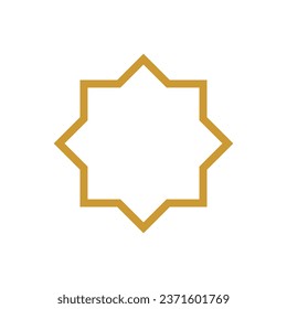 Islamic Shape Outline - Vector : Suitable for Islamic Theme and Other Graphic Related Assets.