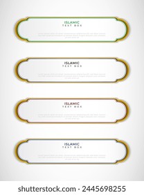 Islamic simple text box design