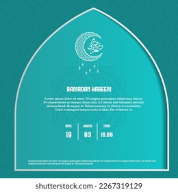 Islamic social media post template for ramadan kareem and good for another islamic party